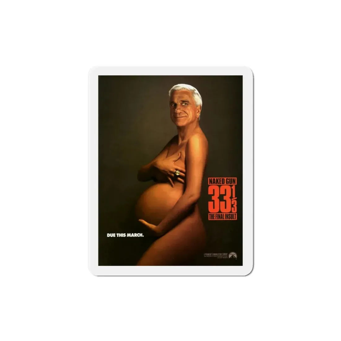 Naked Gun 33 1 3 The Final Insult 1994 Movie Poster Refrigerator Magnet - The Sticker Space