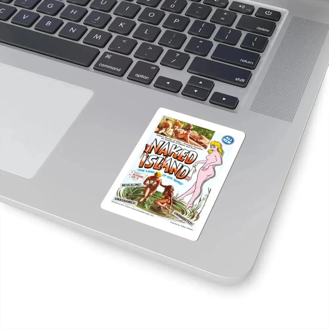 NAKED ISLAND 1960 Movie Poster - STICKER Vinyl Kiss-Cut Decal - The Sticker Space