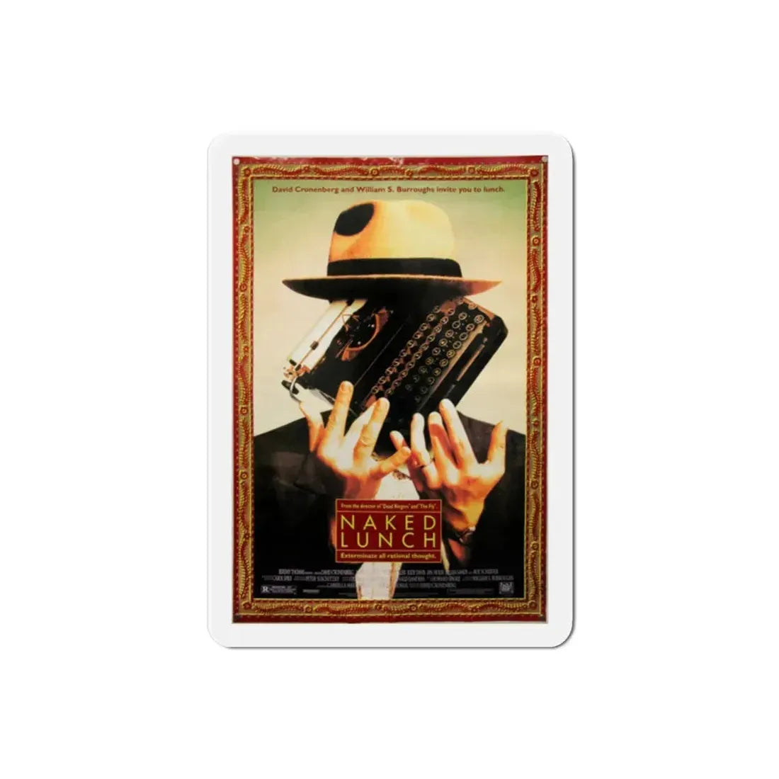 Naked Lunch 1991 Movie Poster Refrigerator Magnet 2 Inch - The Sticker Space