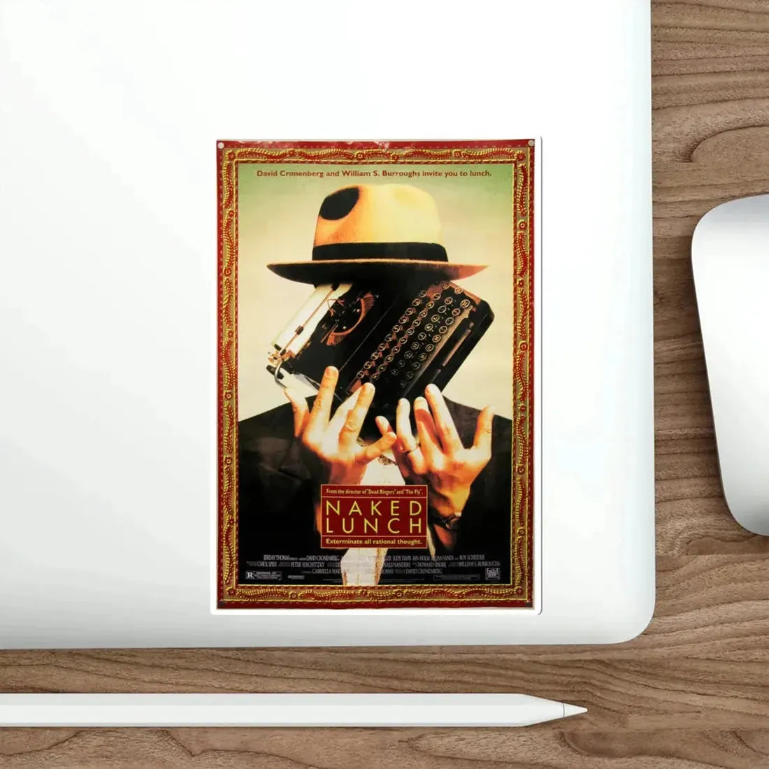 Naked Lunch 1991 Movie Poster STICKER Vinyl Die-Cut Decal - The Sticker Space