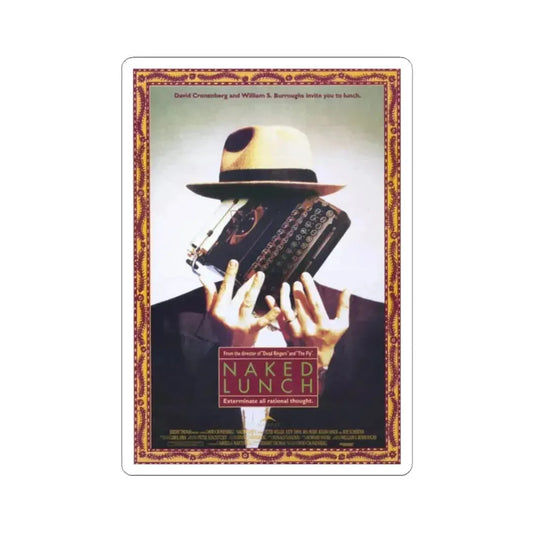 NAKED LUNCH 1991 Movie Poster - STICKER Vinyl Kiss-Cut Decal 2 Inch White - The Sticker Space