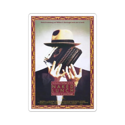 NAKED LUNCH 1991 Movie Poster - STICKER Vinyl Kiss-Cut Decal 3 Inch White - The Sticker Space