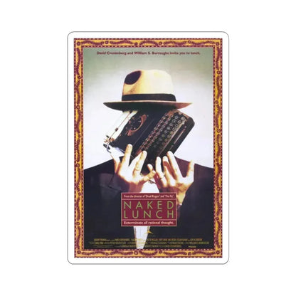 NAKED LUNCH 1991 Movie Poster - STICKER Vinyl Kiss-Cut Decal 6 Inch White - The Sticker Space