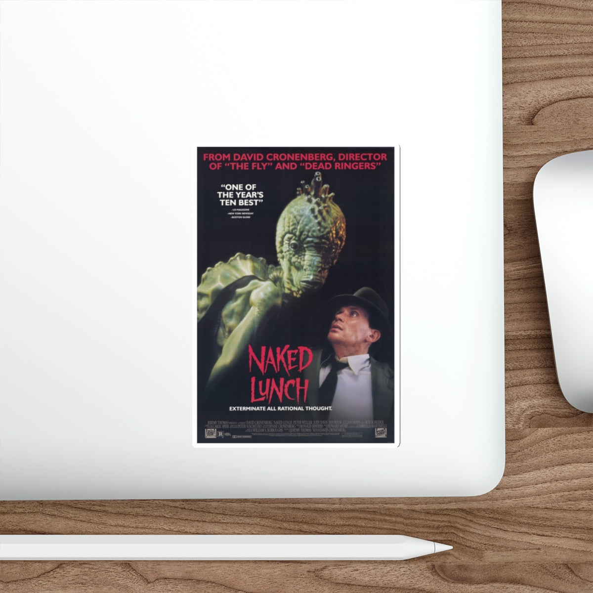 NAKED LUNCH (2) 1991 Movie Poster STICKER Vinyl Die-Cut Decal-The Sticker Space