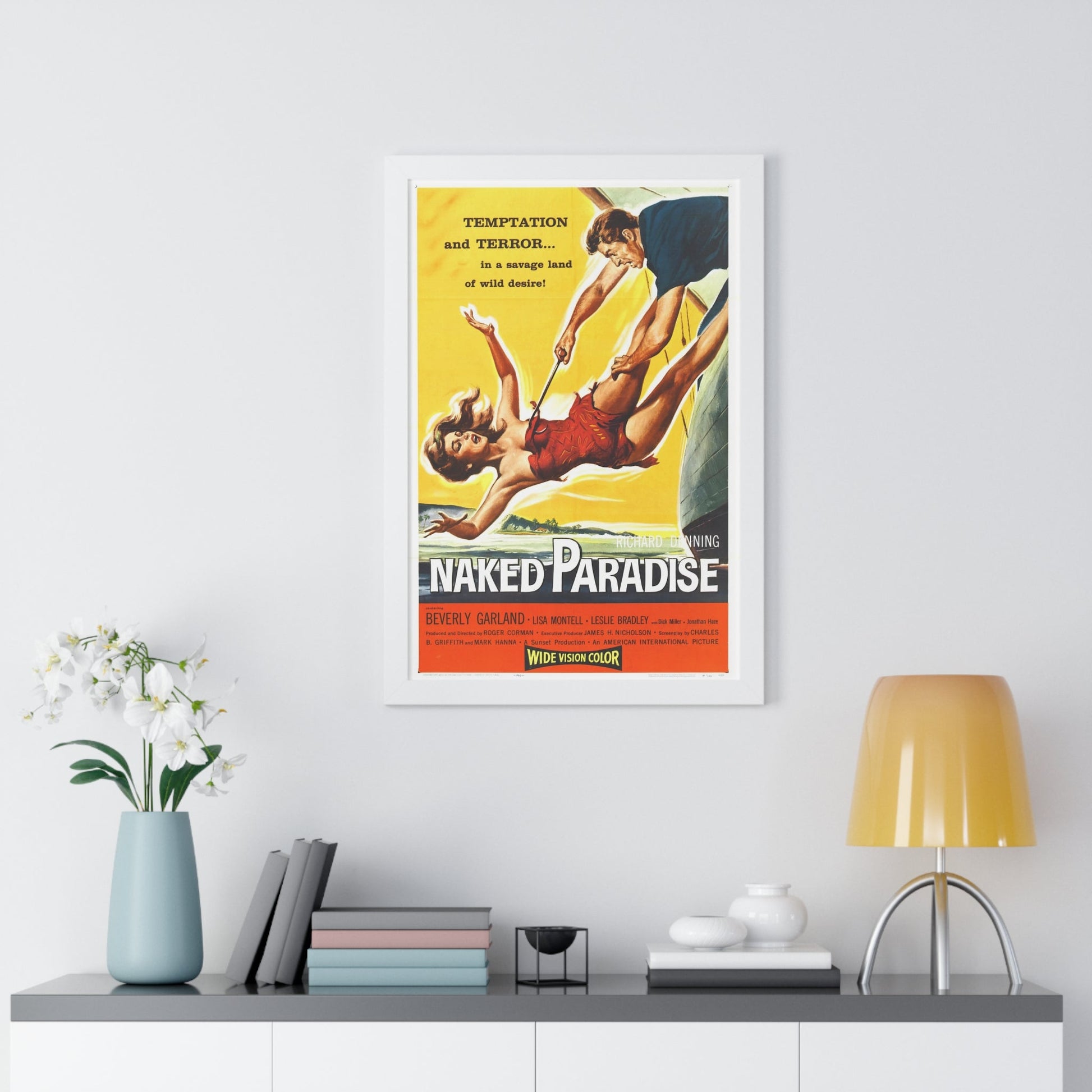 NAKED PARADISE 1957 - Framed Movie Poster-The Sticker Space