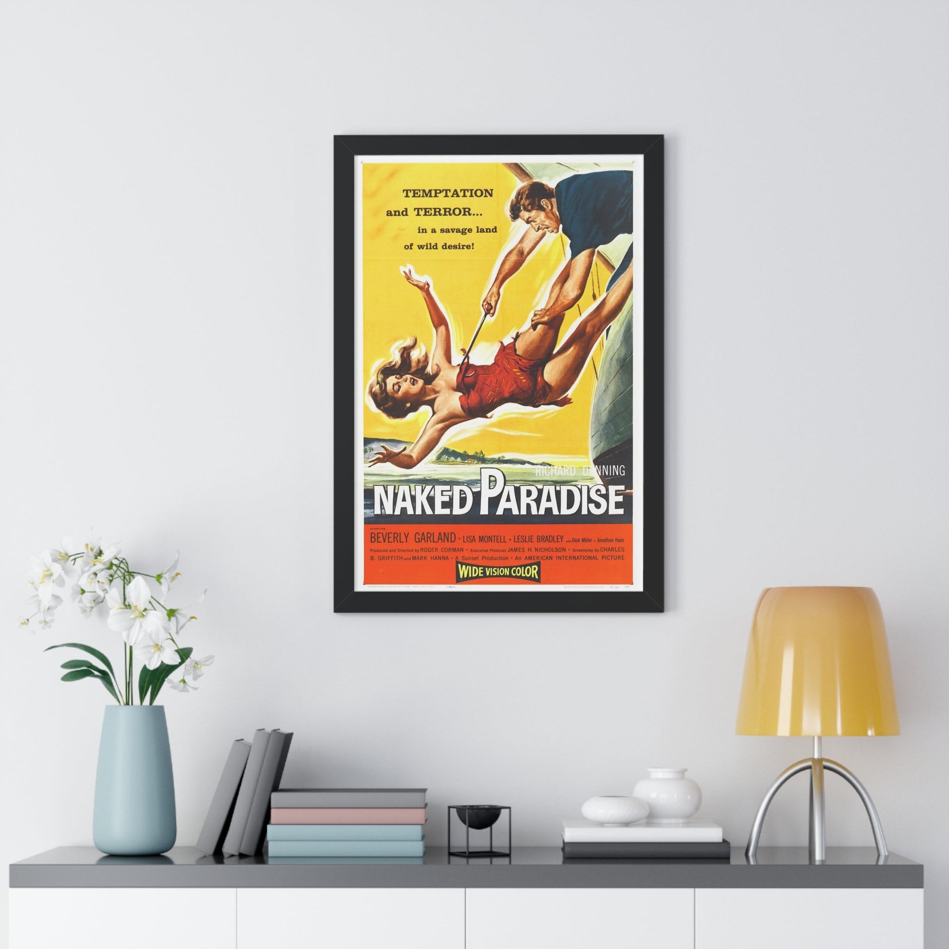 NAKED PARADISE 1957 - Framed Movie Poster-The Sticker Space