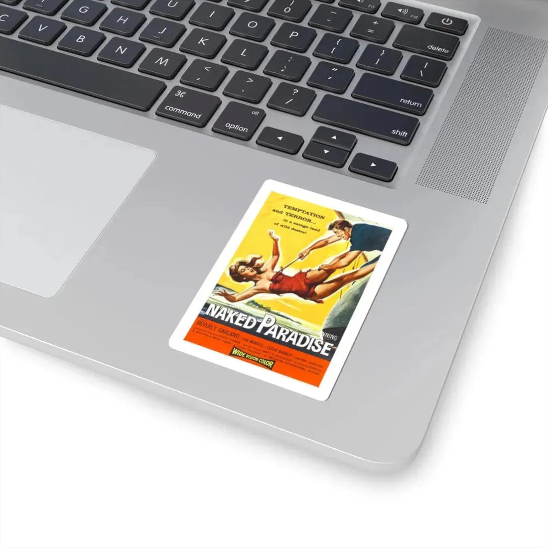 NAKED PARADISE 1957 Movie Poster - STICKER Vinyl Kiss-Cut Decal - The Sticker Space