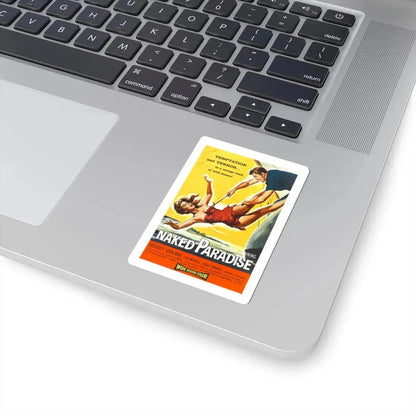 NAKED PARADISE 1957 Movie Poster - STICKER Vinyl Kiss-Cut Decal - The Sticker Space