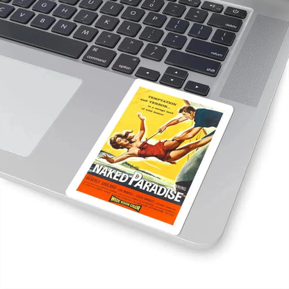 NAKED PARADISE 1957 Movie Poster - STICKER Vinyl Kiss-Cut Decal - The Sticker Space