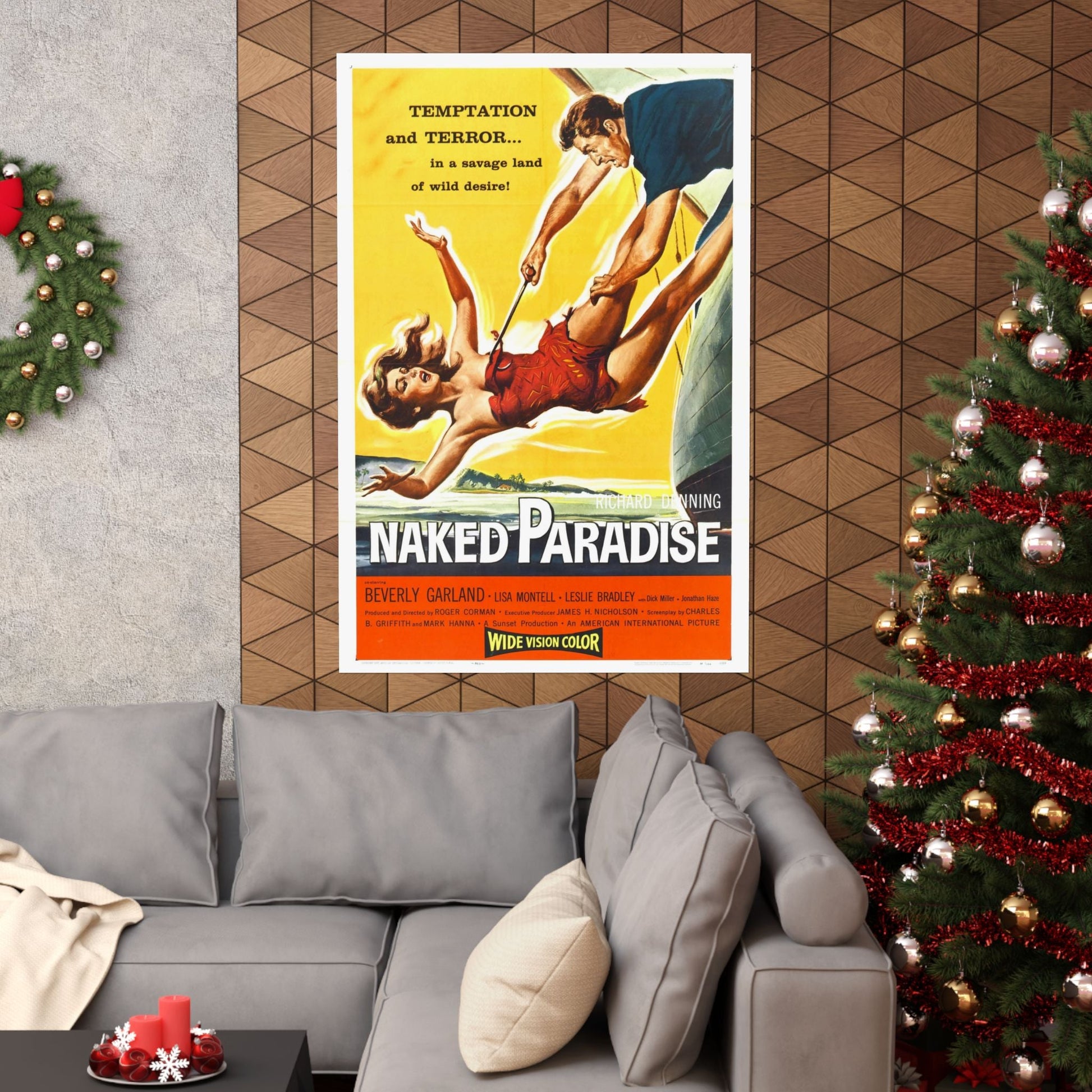 NAKED PARADISE 1957 - Paper Movie Poster-The Sticker Space