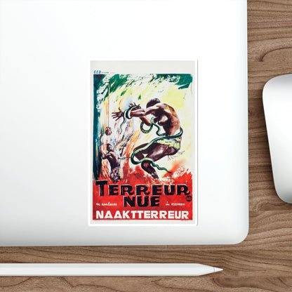 NAKED TERROR (BELGIAN) 1961 Movie Poster STICKER Vinyl Die-Cut Decal-The Sticker Space