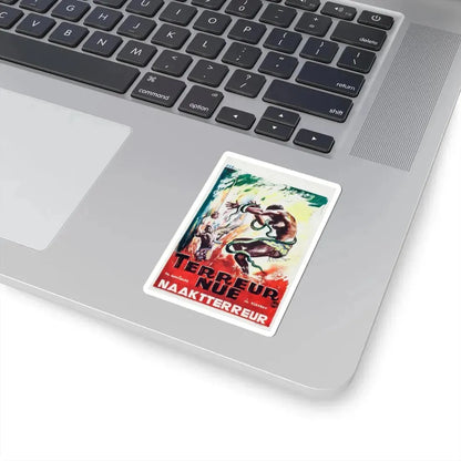 NAKED TERROR (BELGIAN) 1961 Movie Poster - STICKER Vinyl Kiss-Cut Decal - The Sticker Space