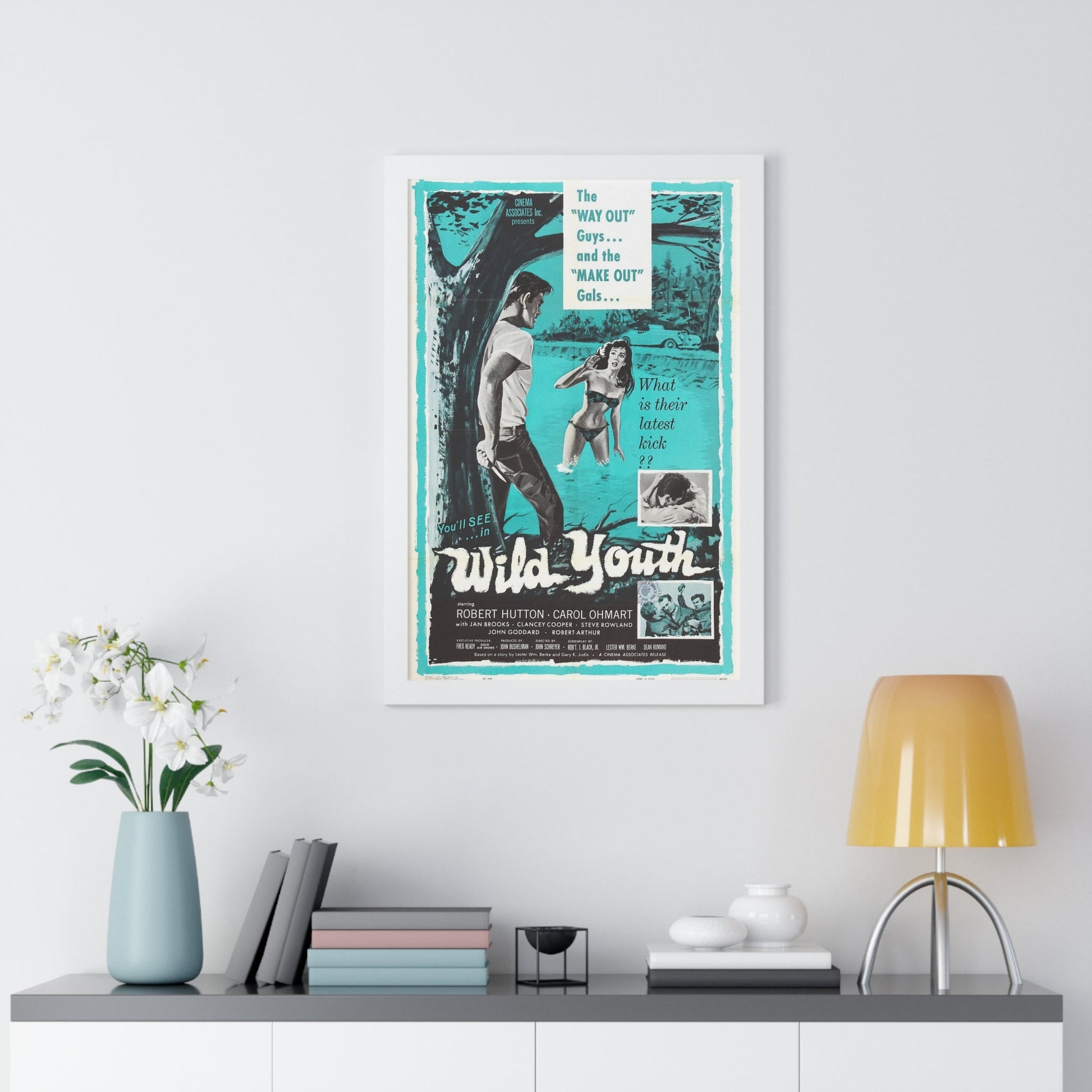 NAKED YOUTH 1961 - Framed Movie Poster-The Sticker Space