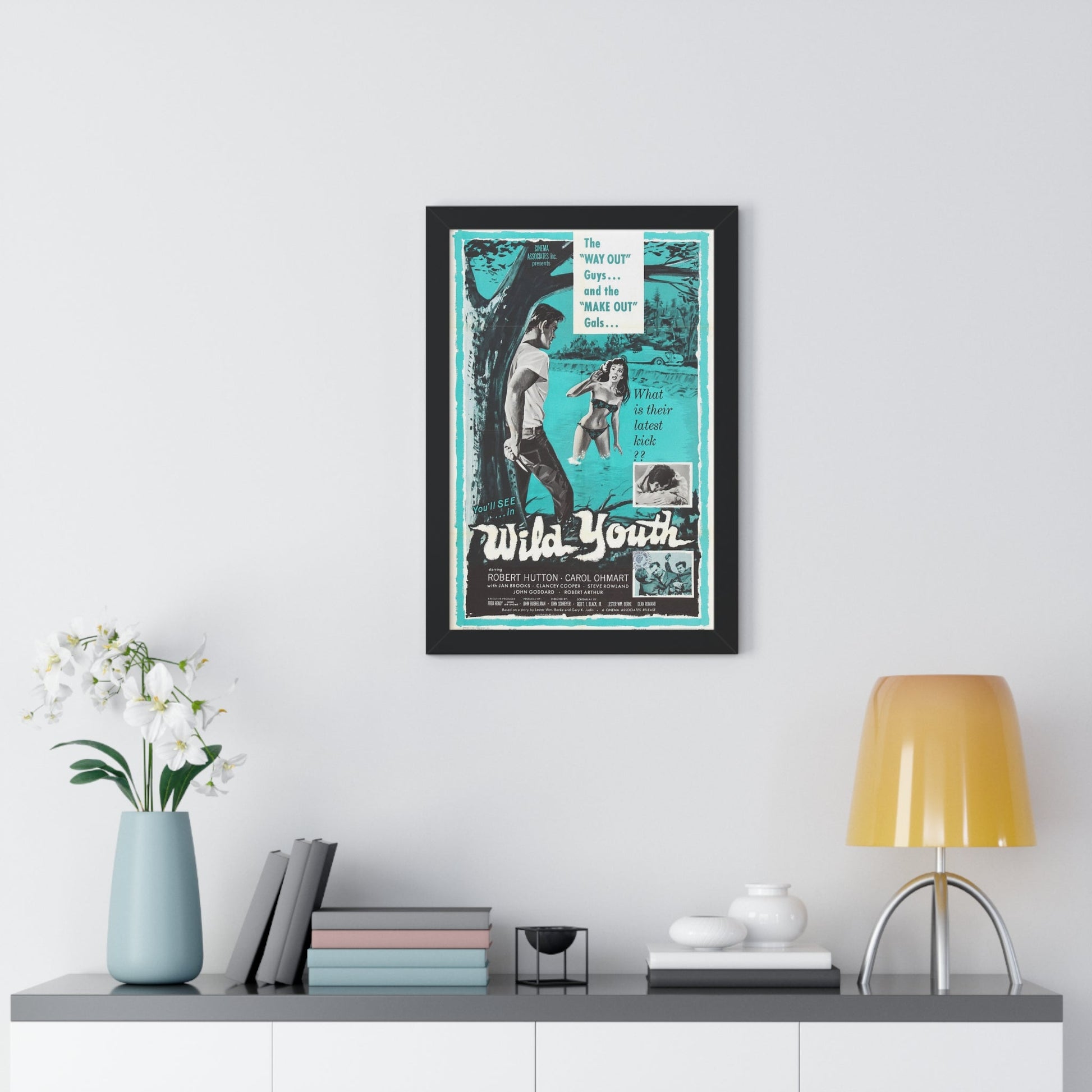 NAKED YOUTH 1961 - Framed Movie Poster-The Sticker Space