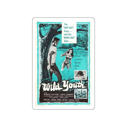 NAKED YOUTH 1961 Movie Poster STICKER Vinyl Die-Cut Decal - The Sticker Space
