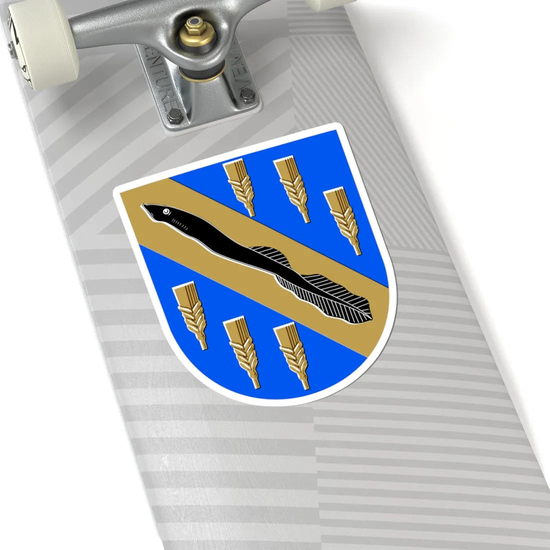 Nakkila.vaakuna (Finland) (Coat of Arms) STICKER Vinyl Kiss-Cut Decal - The Sticker Space