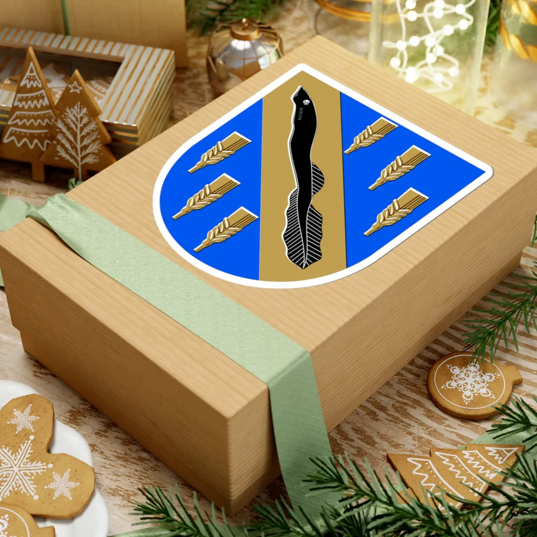 Nakkila.vaakuna (Finland) (Coat of Arms) STICKER Vinyl Kiss-Cut Decal - The Sticker Space