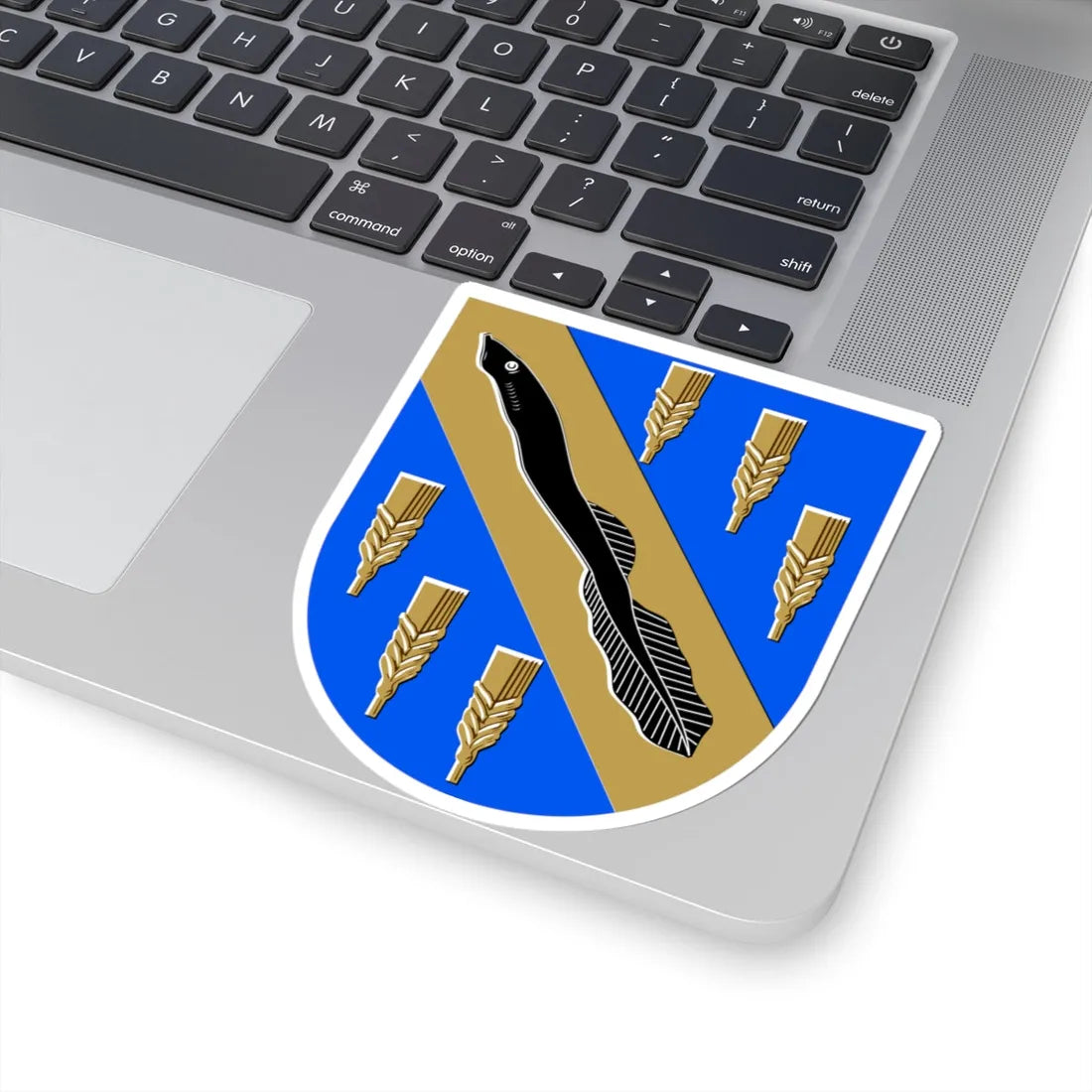 Nakkila.vaakuna (Finland) (Coat of Arms) STICKER Vinyl Kiss-Cut Decal - The Sticker Space