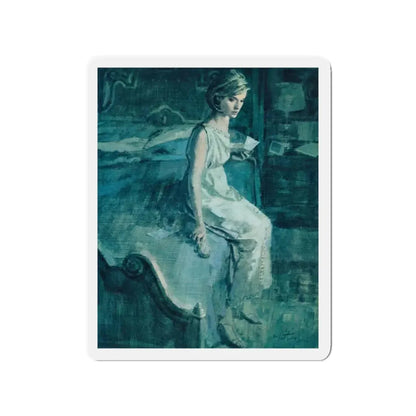 Name In Lights by Suzanne Ebel, Woman And Home magazine, 1968 (Magazine Illustration) Refrigerator Magnet - The Sticker Space