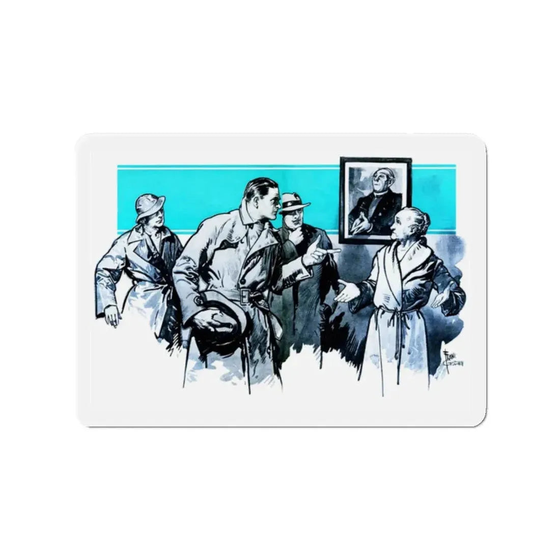 Name Your Price, Liberty magazine, January 19, 1935 (Magazine Illustration) Refrigerator Magnet 2 Inch - The Sticker Space