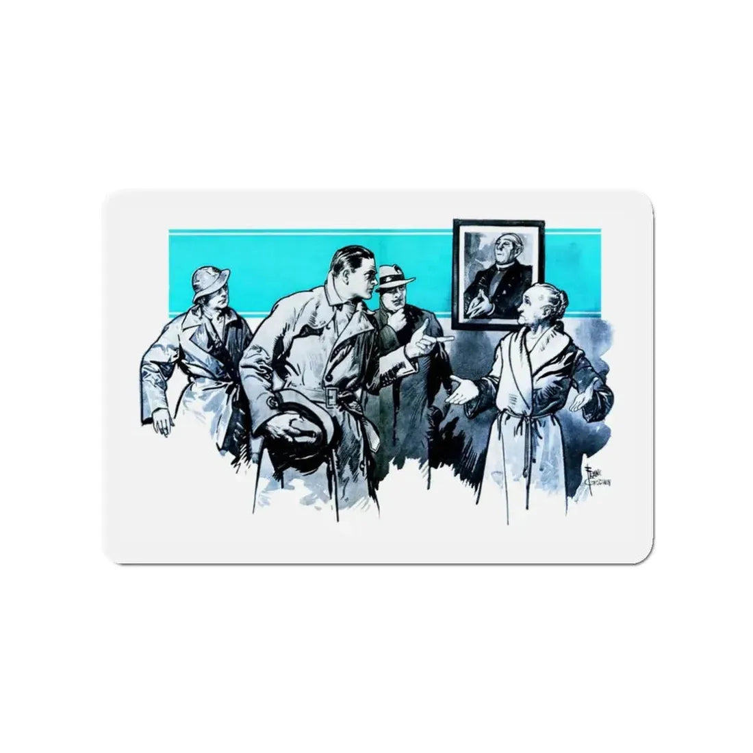 Name Your Price, Liberty magazine, January 19, 1935 (Magazine Illustration) Refrigerator Magnet 3 Inch - The Sticker Space