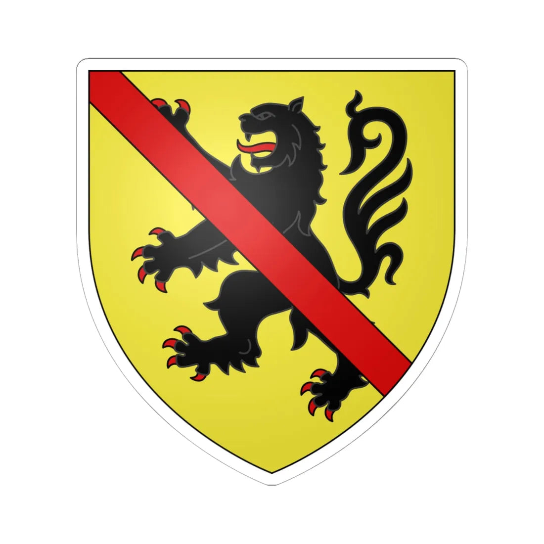 Namur Arms (Belgium) (Coat of Arms) STICKER Vinyl Kiss-Cut Decal - The Sticker Space
