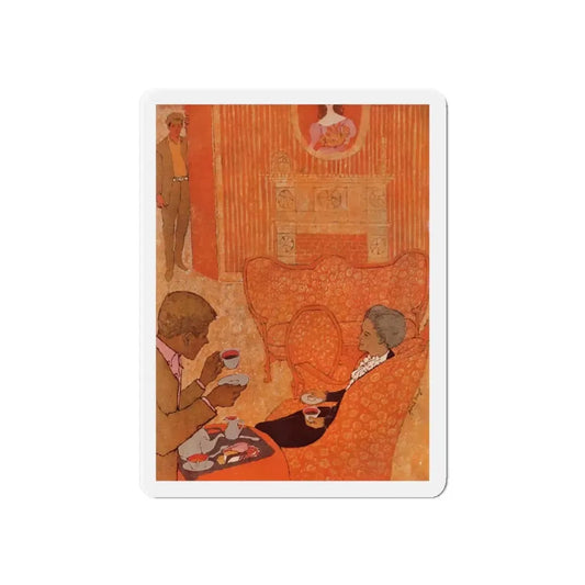 Nancy and Saralee (1), Cosmopolitan, February 1958 (Magazine Illustration) Refrigerator Magnet 6 Inch - The Sticker Space