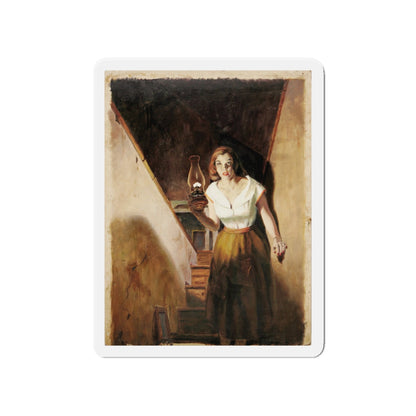 Nancy Drew Book Illustration (Magazine Illustration) Refrigerator Magnet-4" x 4"-The Sticker Space