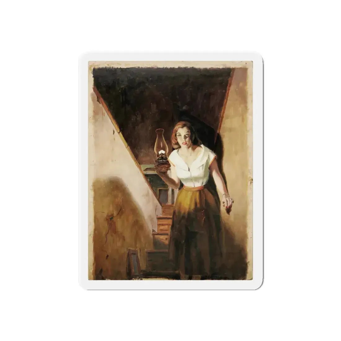 Nancy Drew Book Illustration (Magazine Illustration) Refrigerator Magnet 6 Inch - The Sticker Space