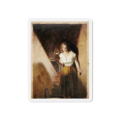 Nancy Drew Book Illustration (Magazine Illustration) Refrigerator Magnet-6 × 6"-The Sticker Space