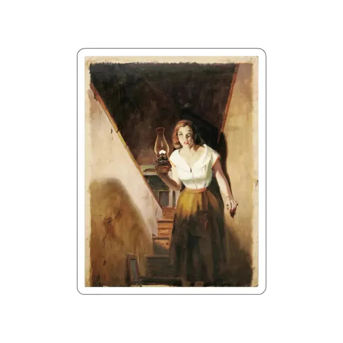 Nancy Drew Book Illustration (Magazine Illustration) STICKER Vinyl Die-Cut Decal White Die-Cut 3 Inch - The Sticker Space