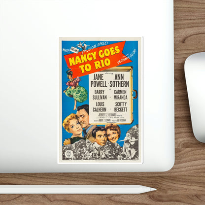 Nancy Goes to Rio 1950 Movie Poster STICKER Vinyl Die-Cut Decal-The Sticker Space