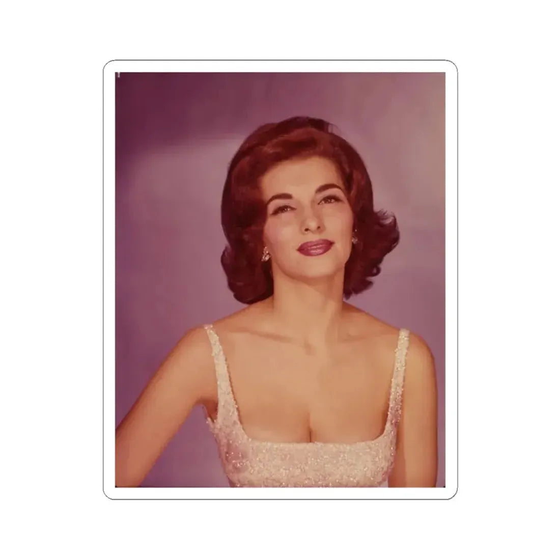 Nancy Kovack #45 (Vintage Female Icon) STICKER Vinyl Kiss-Cut Decal 3 Inch White - The Sticker Space