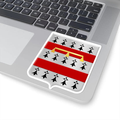 Nandrin wapen (Belgium) (Coat of Arms) STICKER Vinyl Kiss-Cut Decal - The Sticker Space