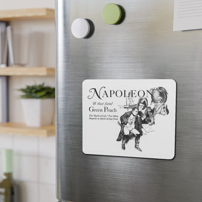 Napoleon and the Peach (Magazine Illustration) Refrigerator Magnet-The Sticker Space