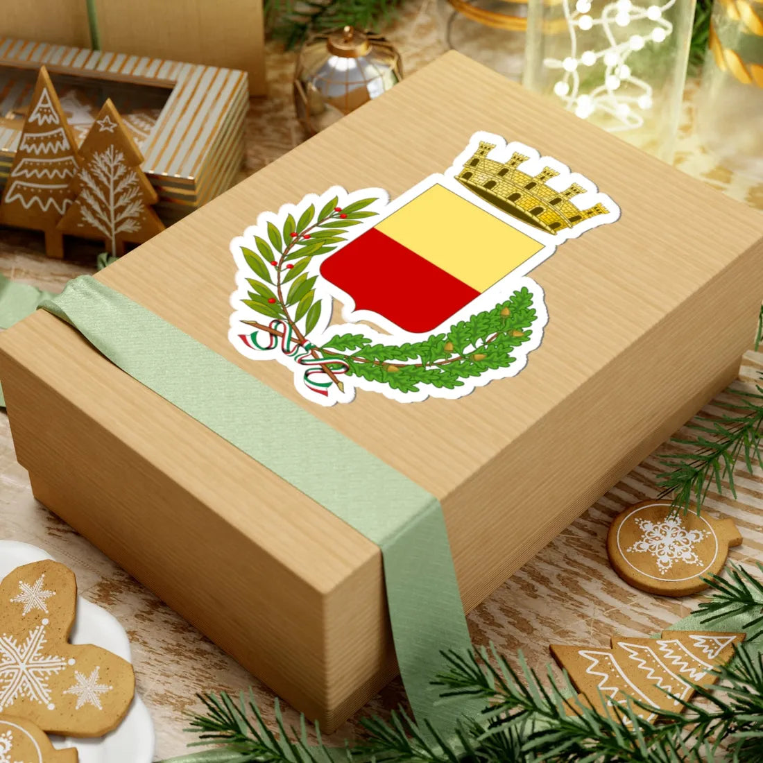 Napoli-Stemma (Italy) (Coat of Arms) STICKER Vinyl Kiss-Cut Decal - The Sticker Space