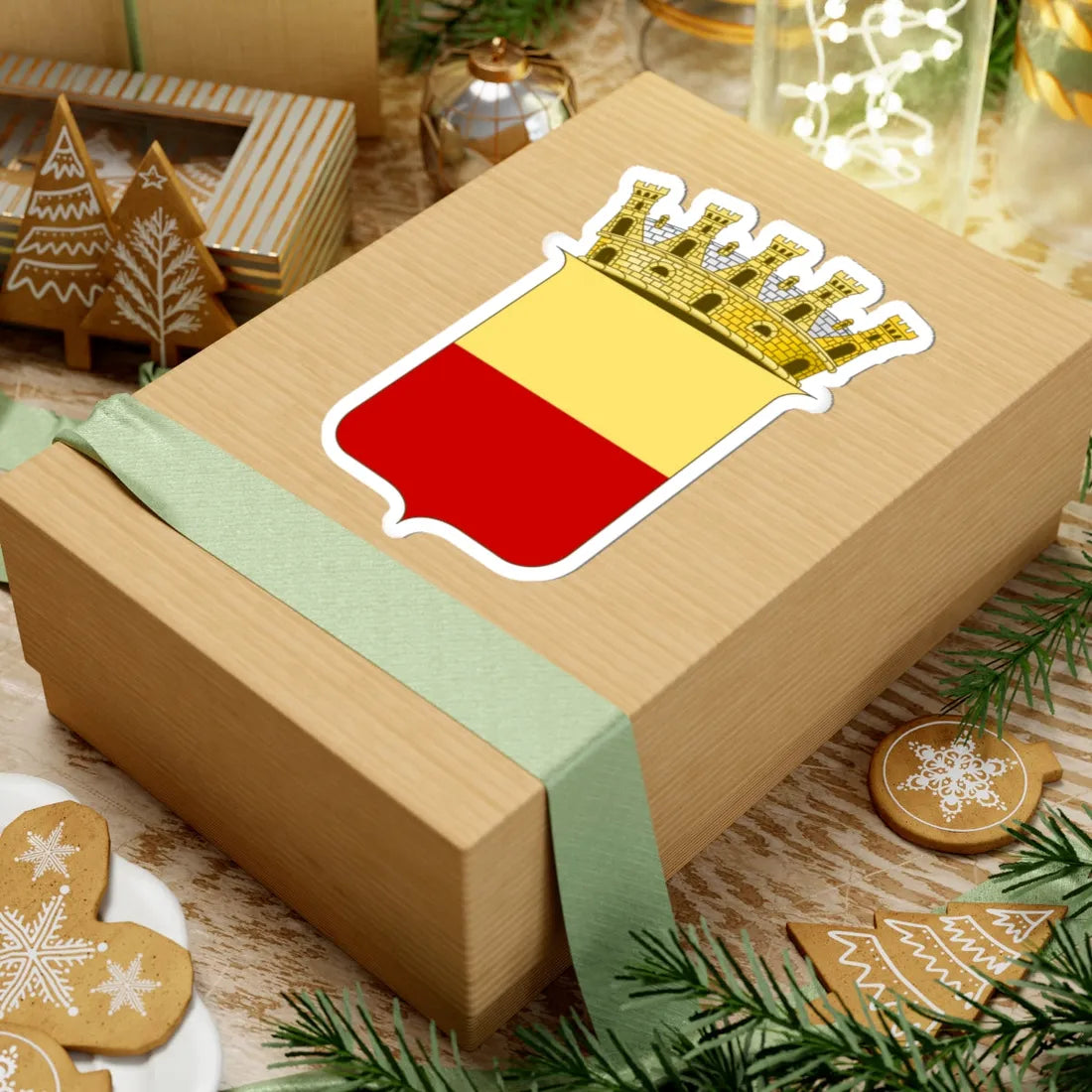 Napoli-Stemma without ornaments (Italy) (Coat of Arms) STICKER Vinyl Kiss-Cut Decal - The Sticker Space