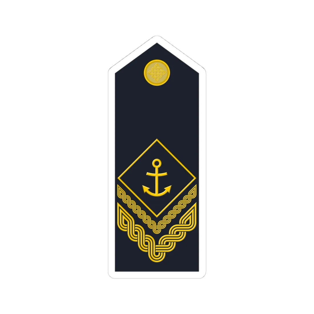 Naramenica ljetne odore nadnarednika HRM (Croatia) (Military Rank) STICKER Vinyl Kiss-Cut Decal 4 Inch White - The Sticker Space