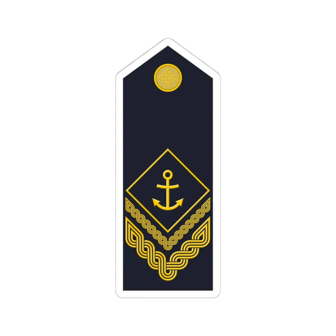 Naramenica ljetne odore nadnarednika HRM (Croatia) (Military Rank) STICKER Vinyl Kiss-Cut Decal 6 Inch White - The Sticker Space