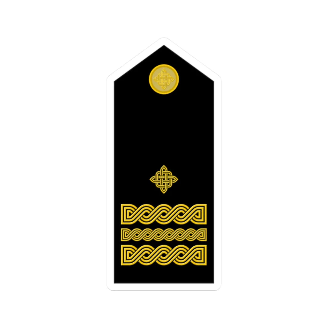 Naramenica svečane odore brigadnog generala HKoV (Croatia) (Military Rank) STICKER Vinyl Kiss-Cut Decal 2 Inch White - The Sticker Space