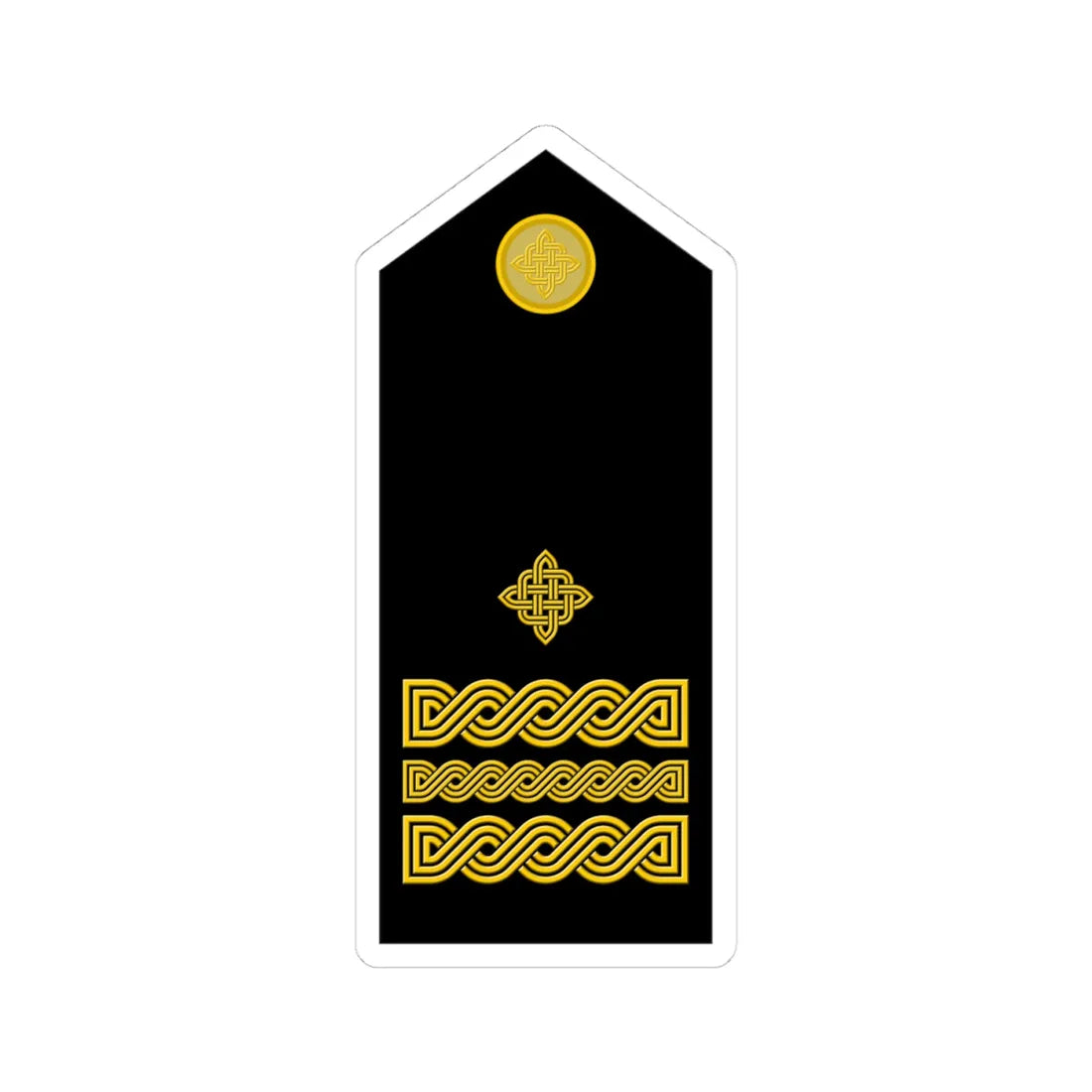 Naramenica svečane odore brigadnog generala HKoV (Croatia) (Military Rank) STICKER Vinyl Kiss-Cut Decal 4 Inch White - The Sticker Space