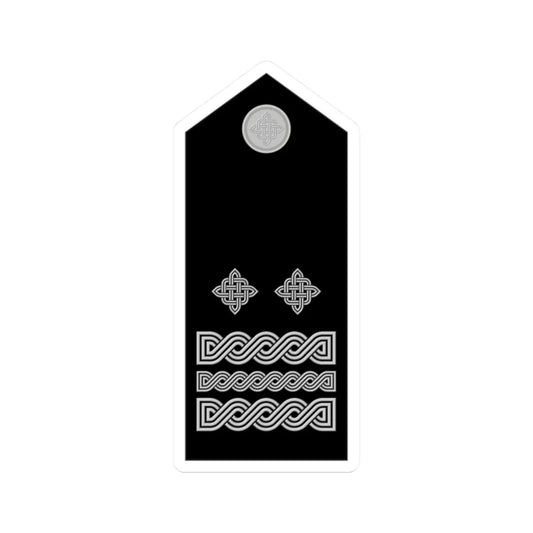 Naramenica svečane odore generala bojnika HRZ i PZO (Croatia) (Military Rank) STICKER Vinyl Kiss-Cut Decal 2 Inch White - The Sticker Space