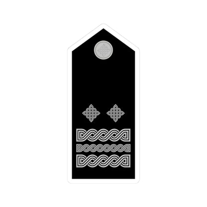 Naramenica svečane odore generala bojnika HRZ i PZO (Croatia) (Military Rank) STICKER Vinyl Kiss-Cut Decal 3 Inch White - The Sticker Space