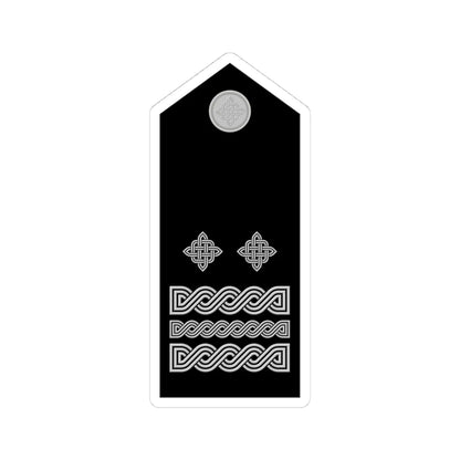 Naramenica svečane odore generala bojnika HRZ i PZO (Croatia) (Military Rank) STICKER Vinyl Kiss-Cut Decal 4 Inch White - The Sticker Space