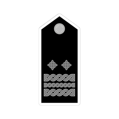 Naramenica svečane odore generala bojnika HRZ i PZO (Croatia) (Military Rank) STICKER Vinyl Kiss-Cut Decal 6 Inch White - The Sticker Space