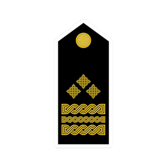 Naramenica svečane odore generala pukovnika HKoV (Croatia) (Military Rank) STICKER Vinyl Kiss-Cut Decal 2 Inch White - The Sticker Space