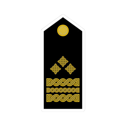 Naramenica svečane odore generala pukovnika HKoV (Croatia) (Military Rank) STICKER Vinyl Kiss-Cut Decal 3 Inch White - The Sticker Space