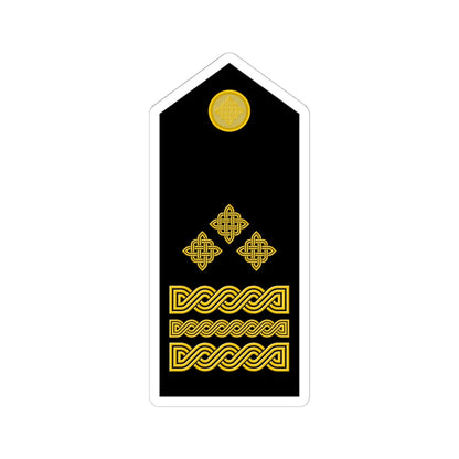 Naramenica svečane odore generala pukovnika HKoV (Croatia) (Military Rank) STICKER Vinyl Kiss-Cut Decal 6 Inch White - The Sticker Space