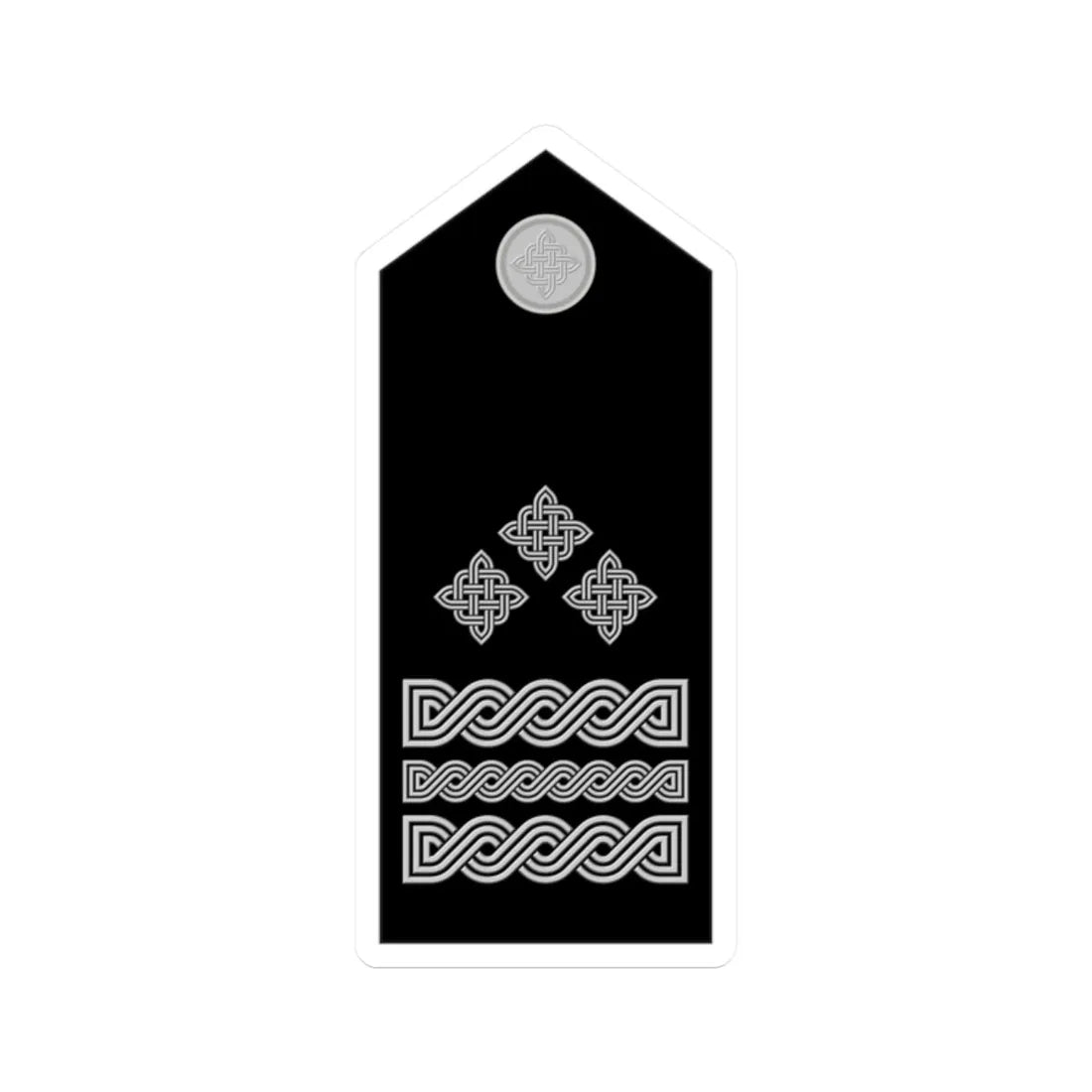 Naramenica svečane odore generala pukovnika HRZ i PZO (Croatia) (Military Rank) STICKER Vinyl Kiss-Cut Decal 2 Inch White - The Sticker Space