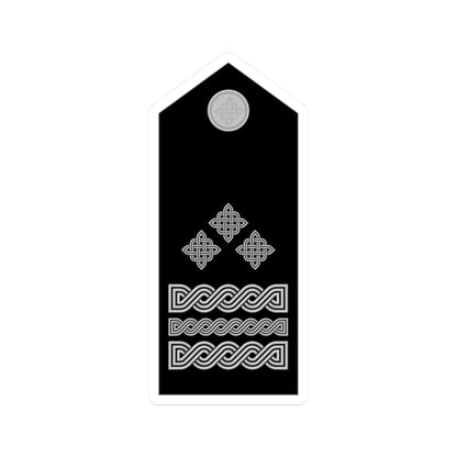 Naramenica svečane odore generala pukovnika HRZ i PZO (Croatia) (Military Rank) STICKER Vinyl Kiss-Cut Decal 2 Inch White - The Sticker Space